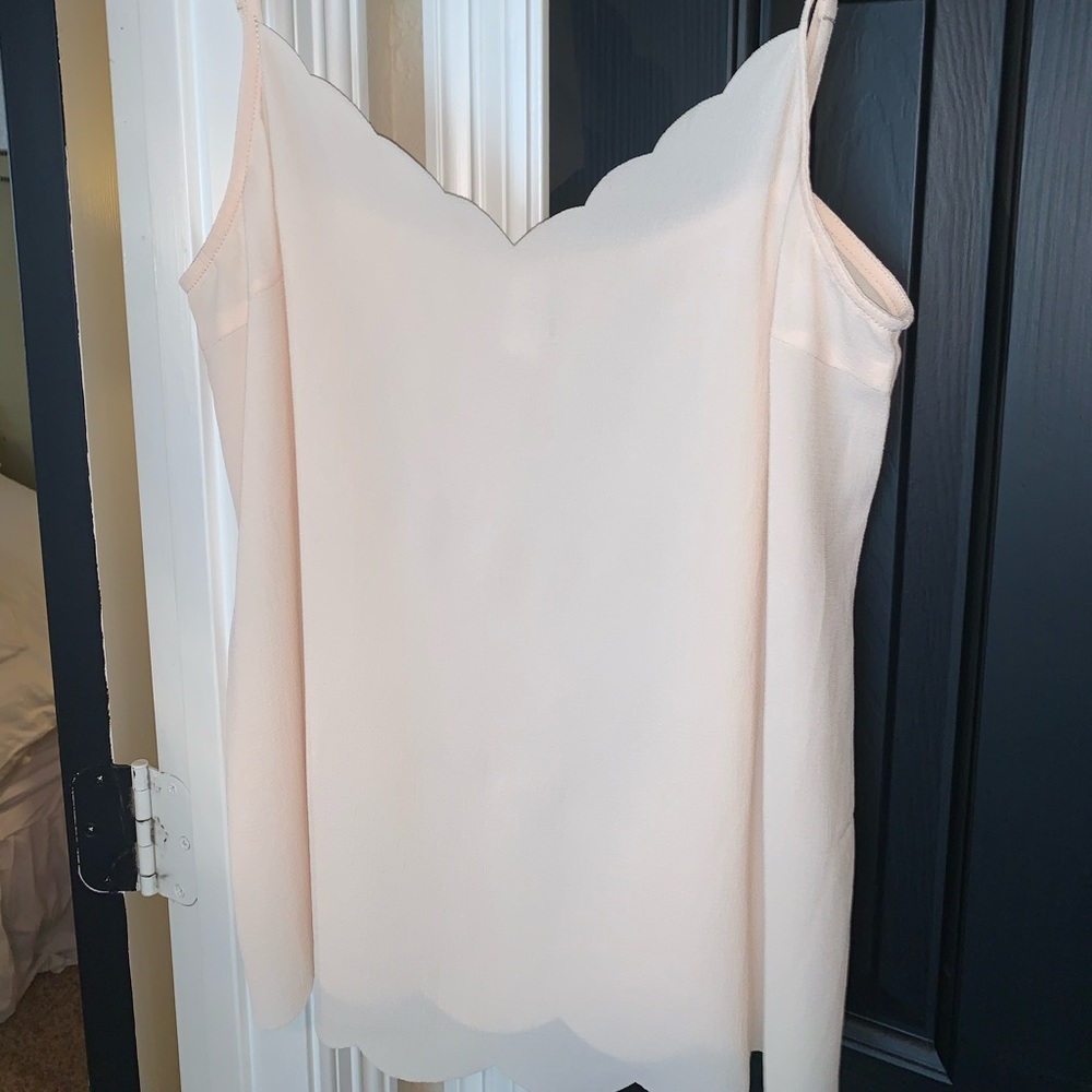 Tan spaghetti tank top